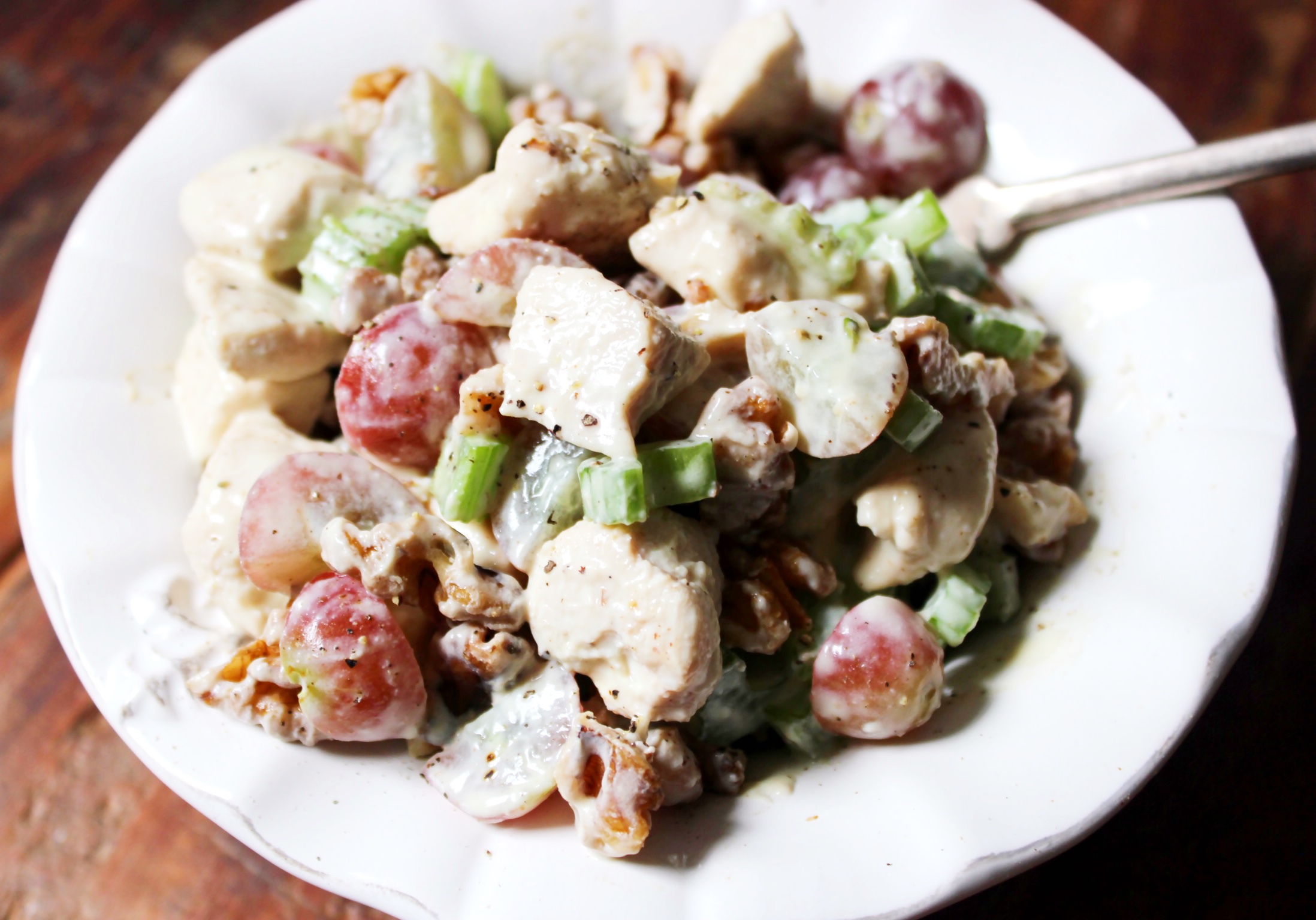 Grape Chicken Salad with Toasted Walnuts